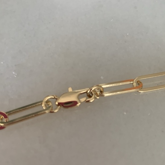 ✨ New Gold Plated Necklace Medium Paper Clip 17” GIFT BOX ✨ - Picture 8 of 8